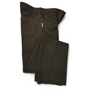Kalhoty kožené 501 Fuente hnědé vel. 50/34 - Obrázek